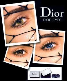 Designer Contacts : Dior Eyes Christian Dior Contact Lenses.